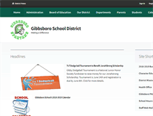 Tablet Screenshot of gibbsboroschool.org